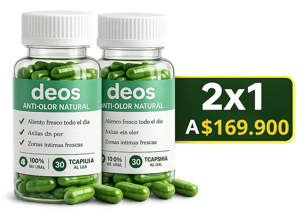 Cápsulas Desodorantes Naturales - Neutraliza el Olor Corporal LP