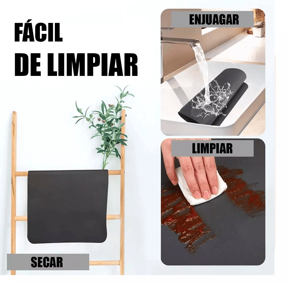 PROMO 2x1 Tapete Super Absorbente Antideslizante