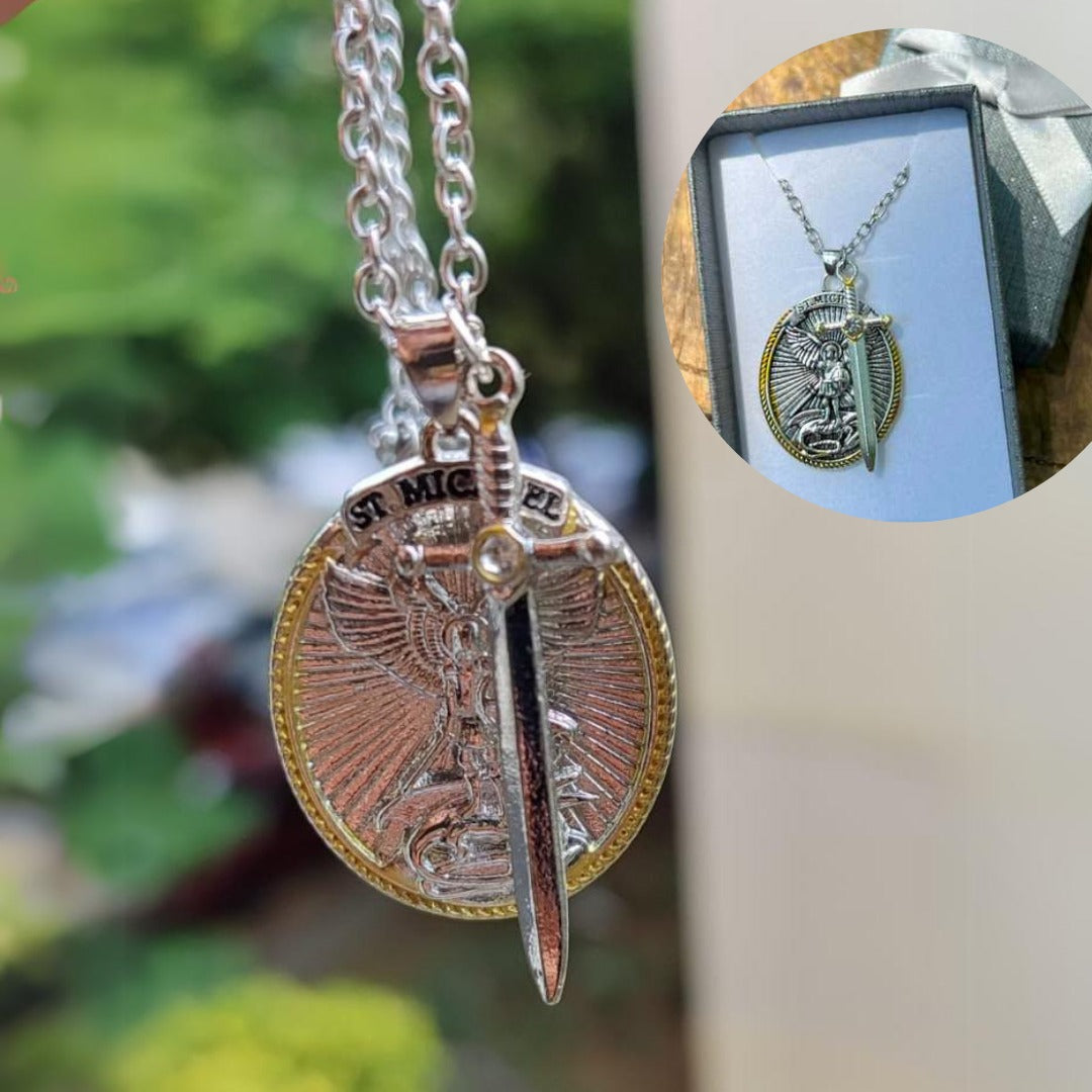 Colgante de San Miguel Arcangel + Caja de Regalo - [PROMOCIÓN DISPONIBLE SOLO HOY]