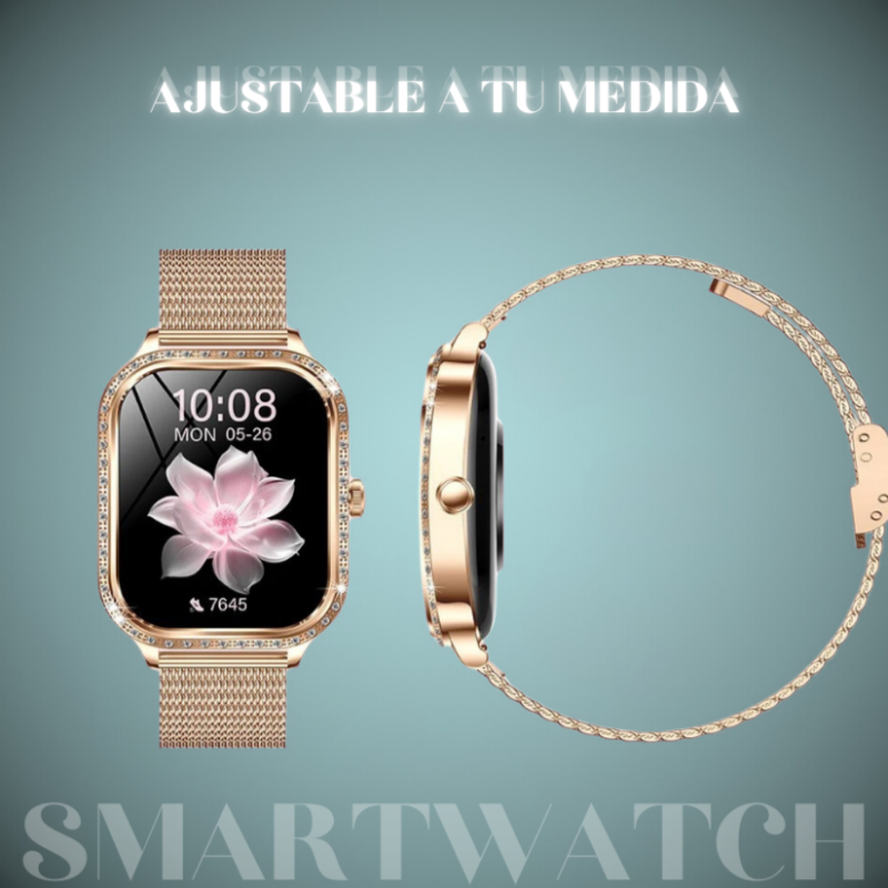 Smartwatch Mujer 'Rose Gold': Conectada, Saludable y Siempre Elegante