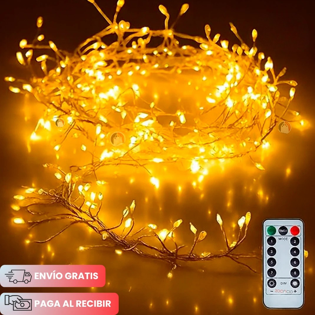Guirnalda Brillante de Hadas 600 LEDs - Brillo mágico instantáneo