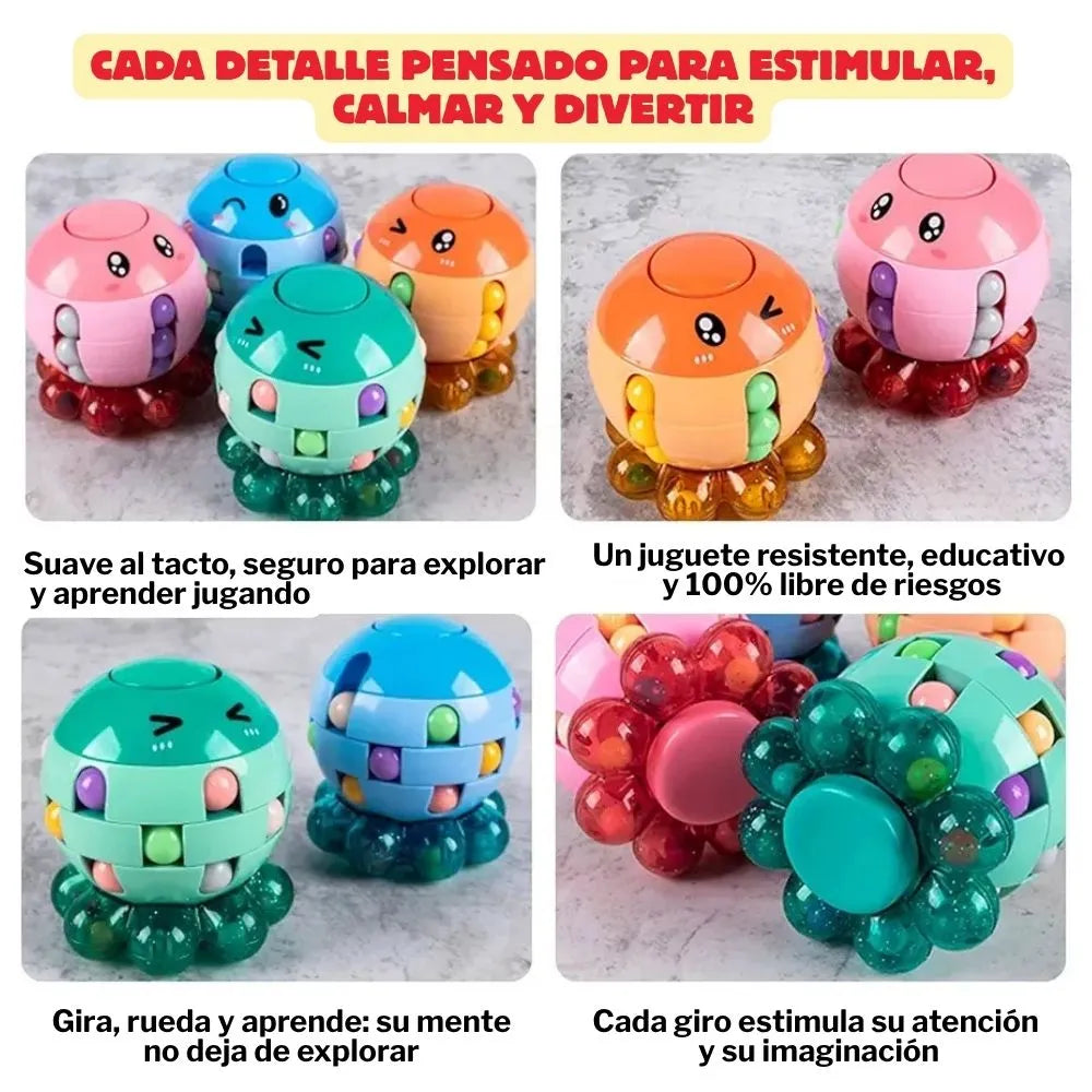 PulpoZen - Calma, enfoque y diversión en un solo juguete.