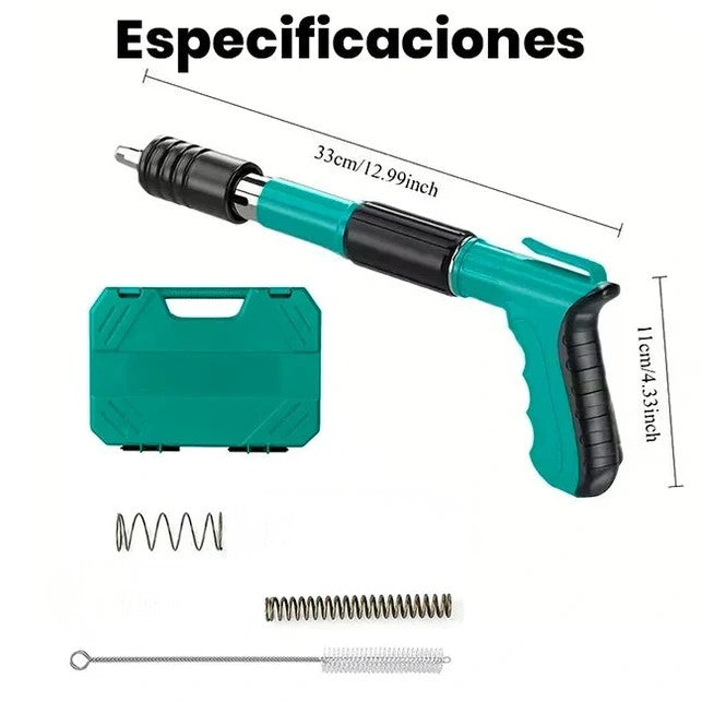 Pistola Neumática Fijación Clavos Acero