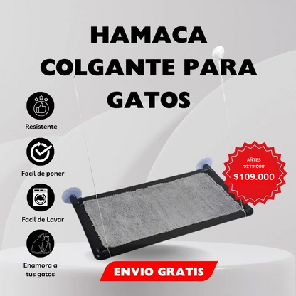 Hamaca Colgante Para Gatos Cama Ventana - [PROMOCIÓN DISPONIBLE SOLO HOY]
