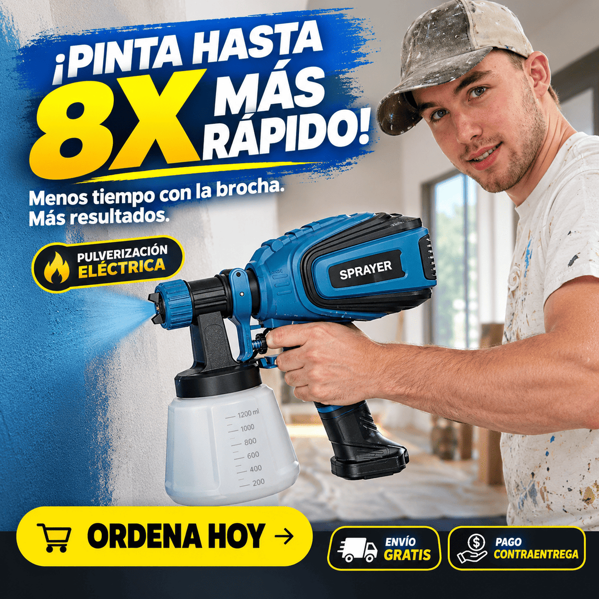 Pistola Pulverizadora SPRAYON - Acabados profesionales rápidos - Imagen 1