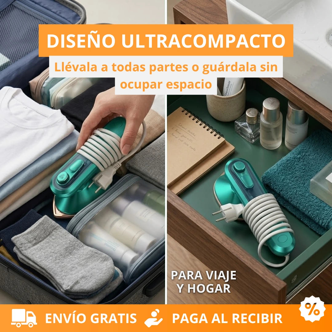 Mini Plancha a Vapor Portátil - Ropa Impecable al Instante - Imagen 4