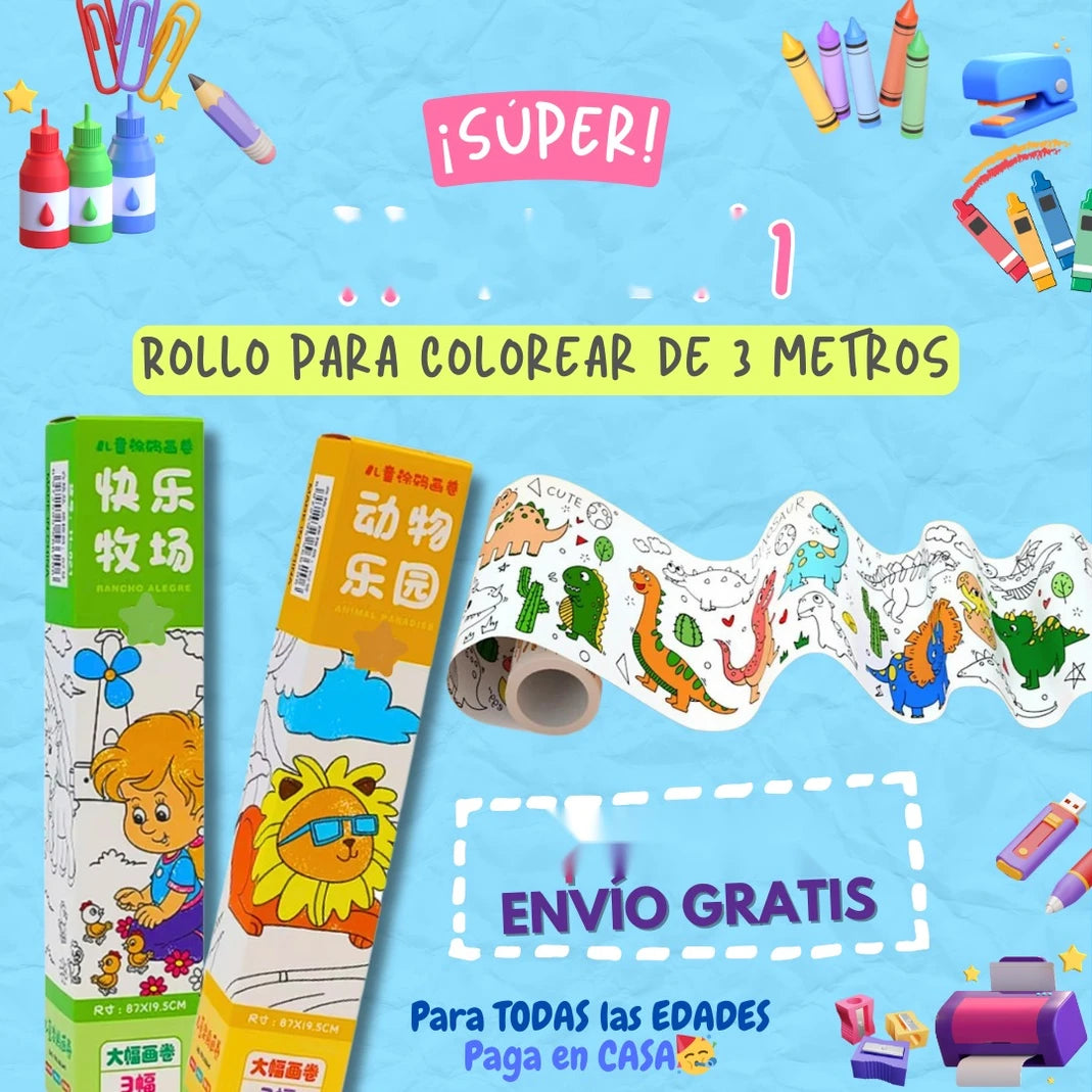 Rollo Adhesivo Artístico Infantil - Imagen 1