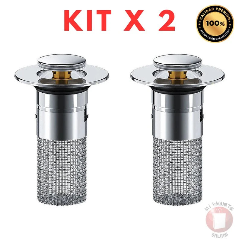 Tapón Filtro Retráctil DuoBlock Steel - Evita Atascos en Tuberías - Imagen 1