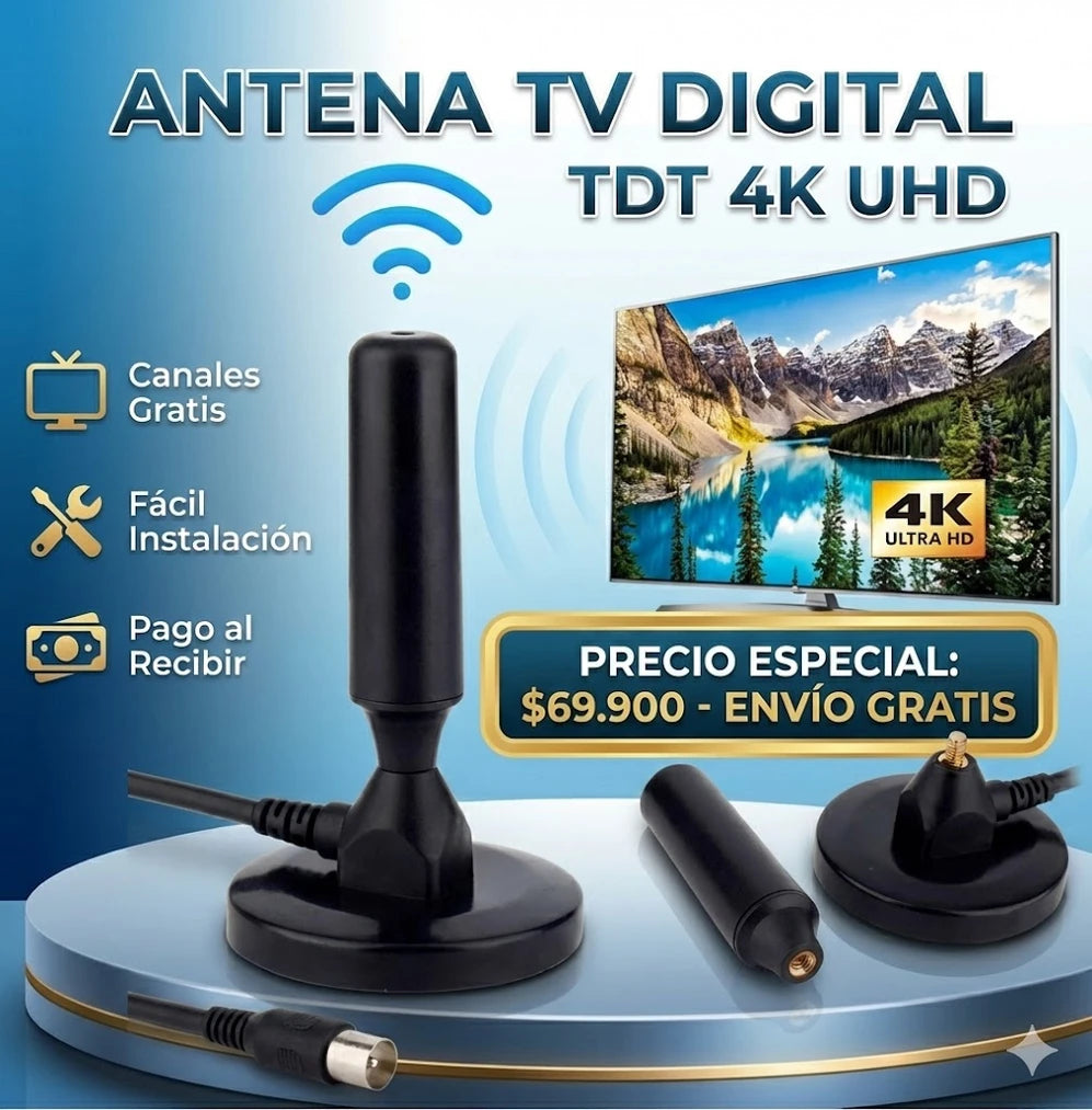 Antena TDT Digital - Entretenimiento Sin Costo Adicional - Imagen 1