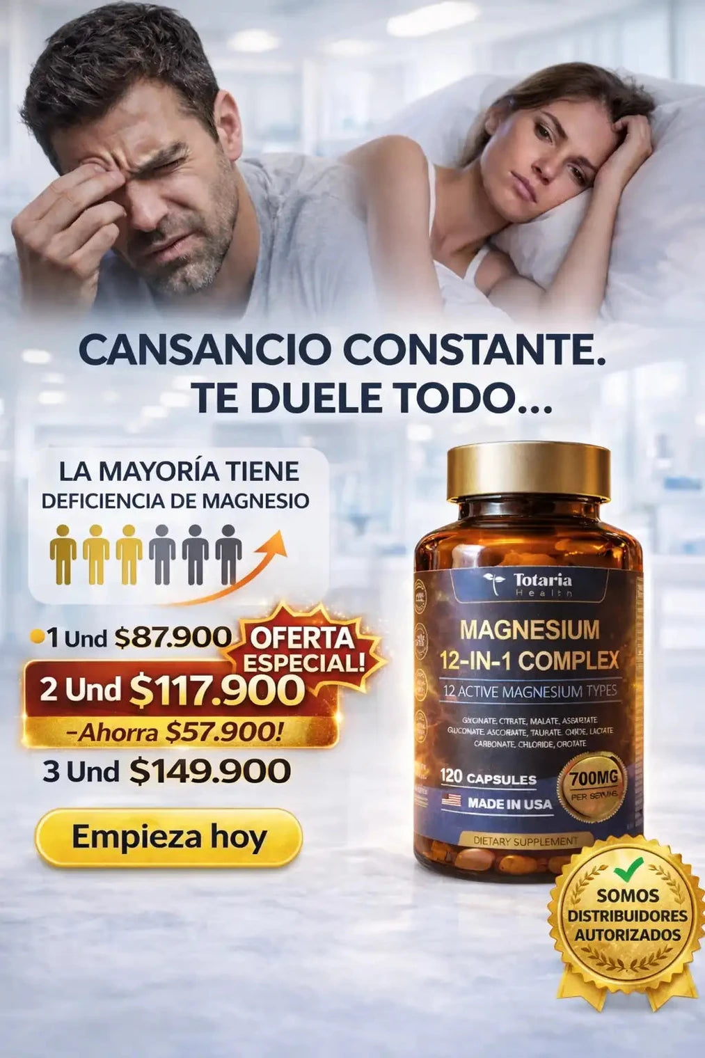 Magnesium 12-in-1 Complex - Soporte Integral para Energía y - Imagen 1