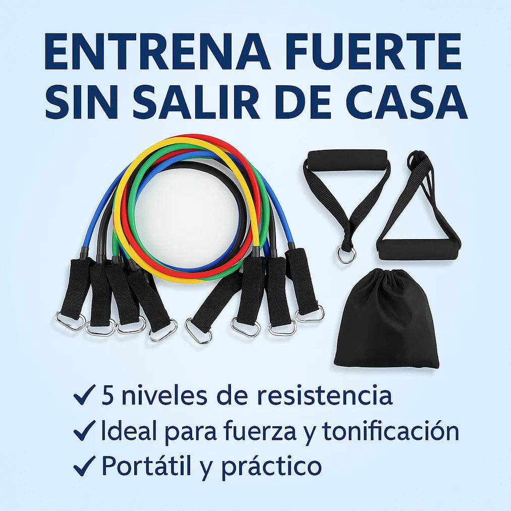 de bandas de resistencia 11 pzs- PowerBand Kit - Imagen 1