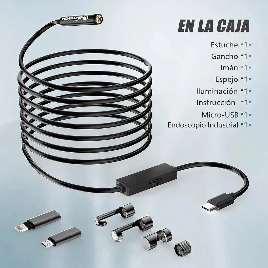 Cámara Endoscópica HD Impermeable - Imagen 2
