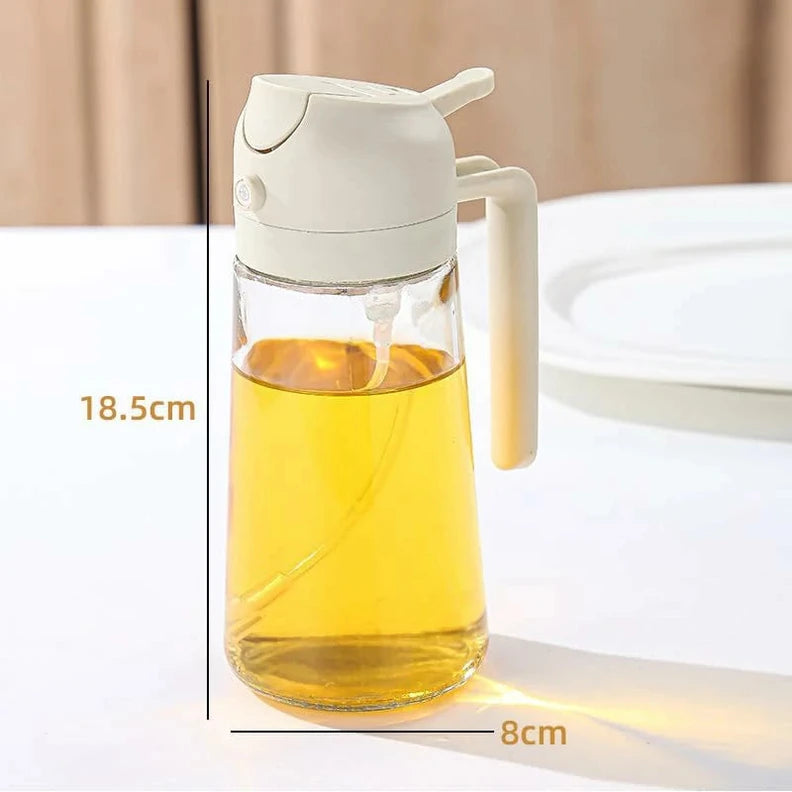 Dispensador Aceite 2 en 1 Vidrio Pack x2 - Imagen 2