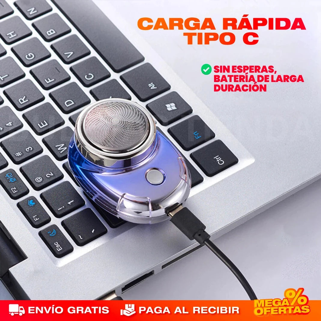 Mini Afeitadora Eléctrica USB de Larga Duración - Aféitate Donde - Imagen 2
