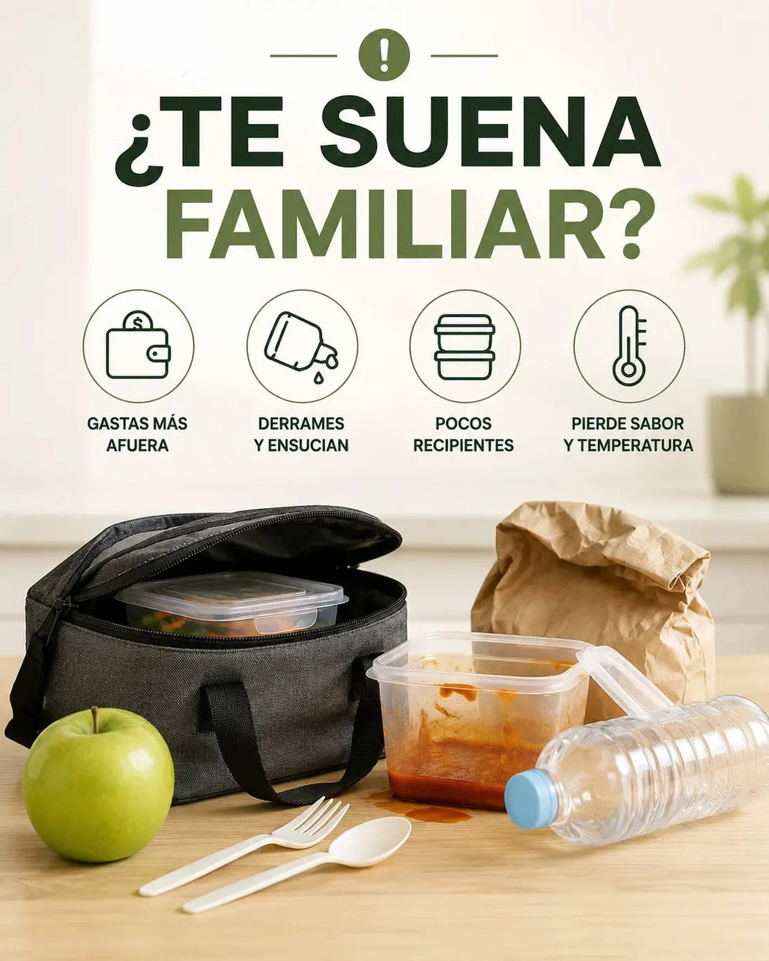 Lleva tu almuerzo organizado sin cargar bolsas - Imagen 2