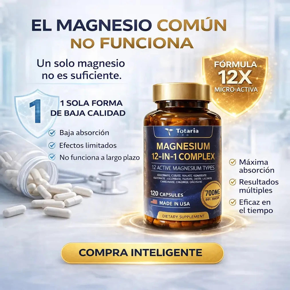 Magnesium 12-in-1 Complex - Soporte Integral para Energía y - Imagen 3