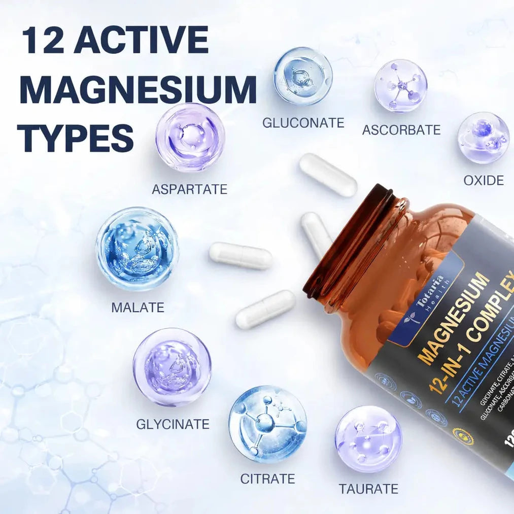 Magnesium 12-in-1 Complex - Soporte Integral para Energía y - Imagen 4