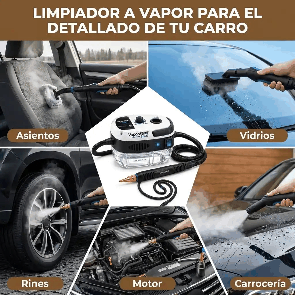 VaporSteril 2500 - Limpieza Profunda Sin Químicos - Imagen 4