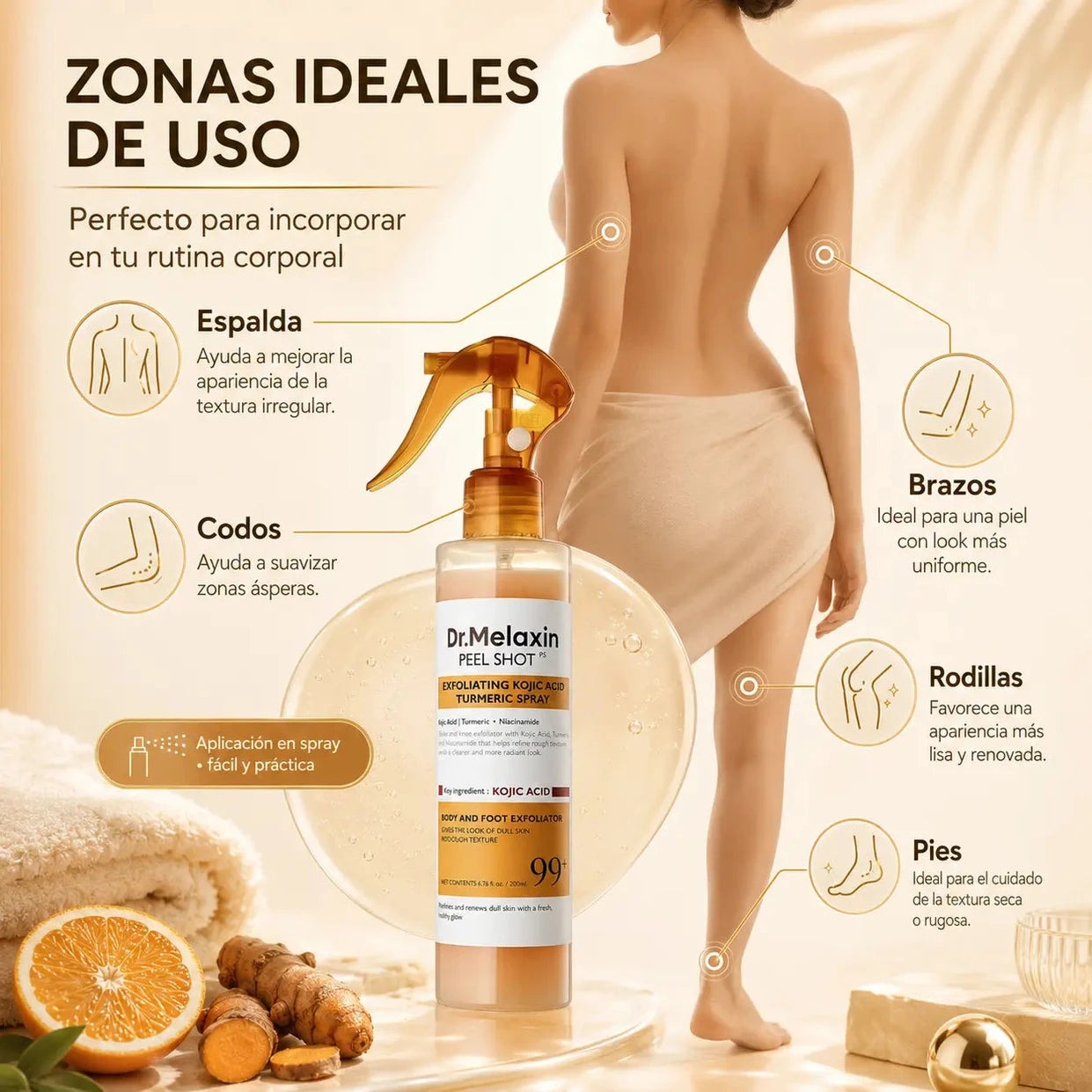 Dr. Melaxin Peel Shot - Suaviza y Unifica el Tono Corporal - Imagen 4
