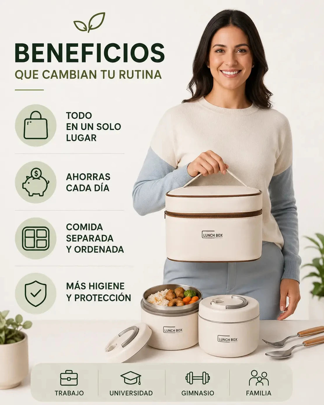 Lleva tu almuerzo organizado sin cargar bolsas - Imagen 4