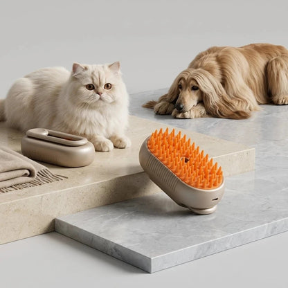Cepillo Premium para Mascotas con Vapor