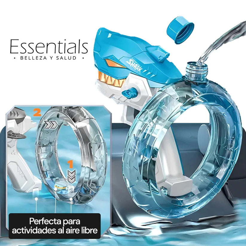 SharkBlaster Pistola de Agua Shark Automática | Diversión garantizada para todos -  [PROMOCIÓN DISPONIBLE SOLO HOY]